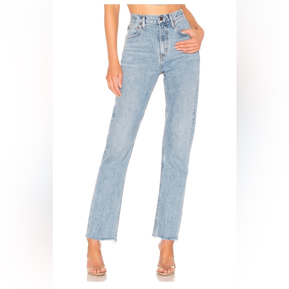 Agolde Cherie High Rise Straight Denim Jeans 28